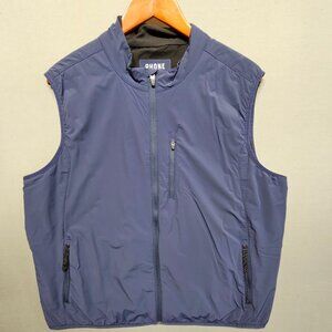 Rhone MicroClimate Vest Mens XL Navy Blue Wind Resistant Insulated Full Zip Golf